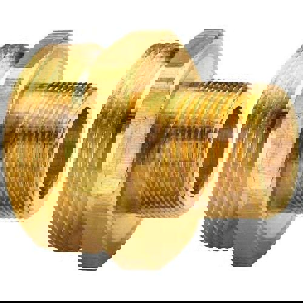 Reusable Hose Fittings; Type: Male Adapter ; Thread Size: 1/2 in; 3/4 in ; Material: Brass ; Thread Standard: Male NPTF ; Connection Type: Threaded ; Overall Length: 1.5in